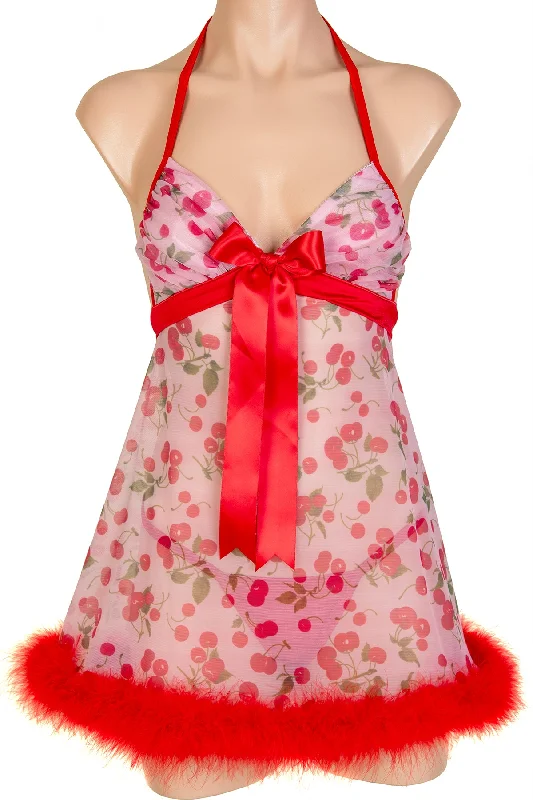 Velvet mini sexy dress for women -Sex Kitten Babydoll